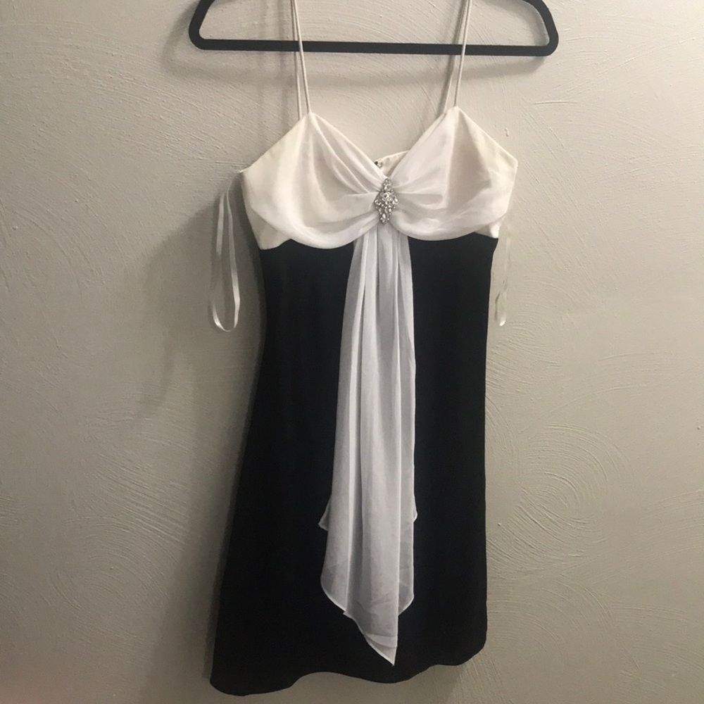 Black and white dress